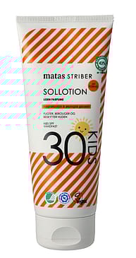 Matas Striber Kids Sollotion SPF 30 Uden Parfume 200 ml