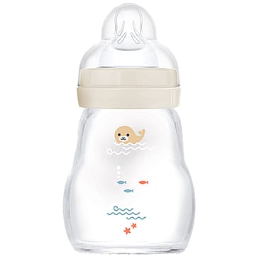MAM Feel Good Glas Sutteflaske Neutral 170 ml (assorteret)