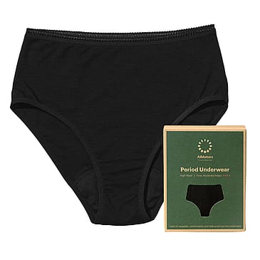 AllMatters Menstruationstrusser High Waist Moderat/Kraftig Sort XXXL