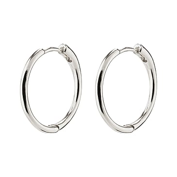 Pilgrim Eanna Genanvendt Hoops Medium Sølv Belagt