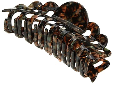 Senze Hårklemme Akryl Tortoise Brown 13 cm