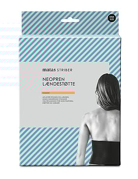 Matas Striber Neopren Lændestøtte Sort Onesize