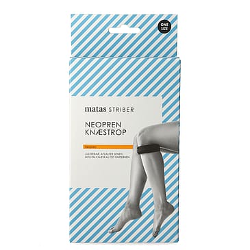 Matas Striber Neopren Knæstrop Sort Onesize
