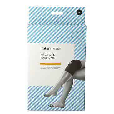 Matas Striber Neopren Knæbind Åben Patella Sort M