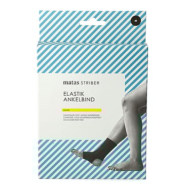 Matas Striber Elastik Ankelbind Sort 22-26 cm