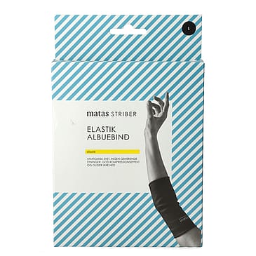 Matas Striber Elastik Albuebind Sort L