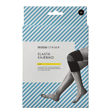 Matas Striber Elastik Knæbind Sort XL