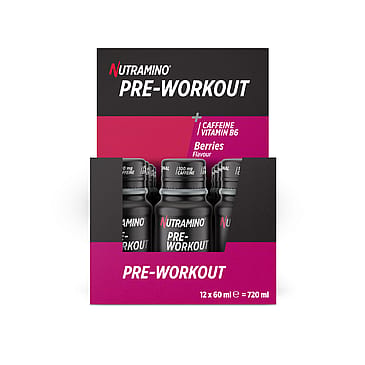 Nutramino Pre-Workout Shot Berries 60 ml 12 stk. (1 kasse)