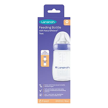 Lansinoh Sutteflaske NaturalWave 240 ml