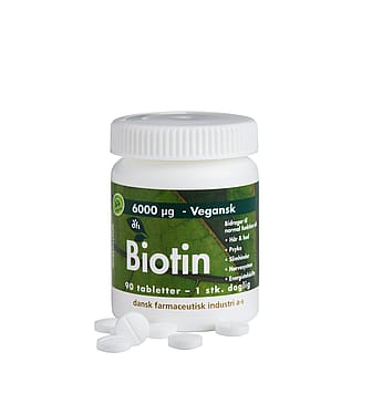 Grønne vitaminer Biotin 6000 mcg 90 stk