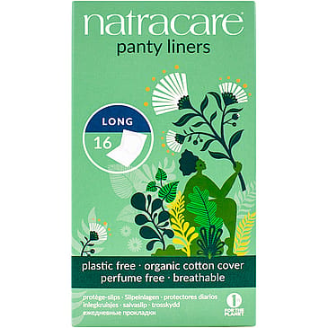 Natracare Trusseindlæg Panty Liner Long 16 stk.