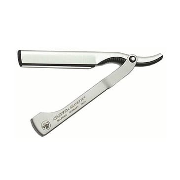 Dovo Solingen Shavette Barberkniv Alu håndtag - Sølv