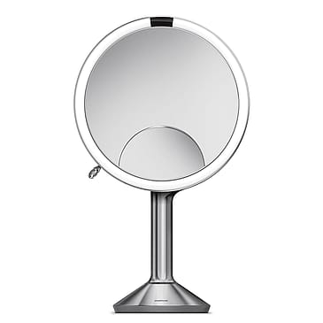 Simplehuman Sensor KosmetikSpejl trio touch styring Børstet Stål