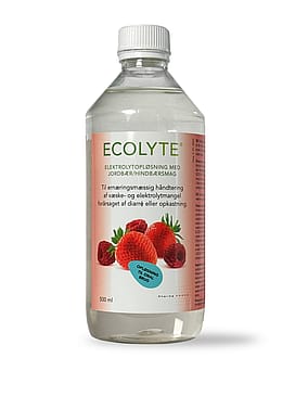 ECOLYTE jordbær og hindbær 500 ml