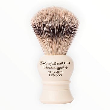 Taylor Of Old Bond Street Barberkost 9.5 cm, Str. S Ivory, Super Badger