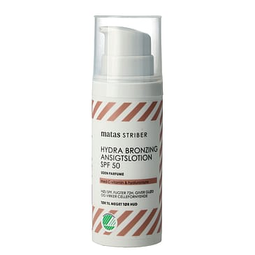 Matas Striber Hydra Bronzing Ansigtslotion SPF 50 Uden Parfume 50 ml