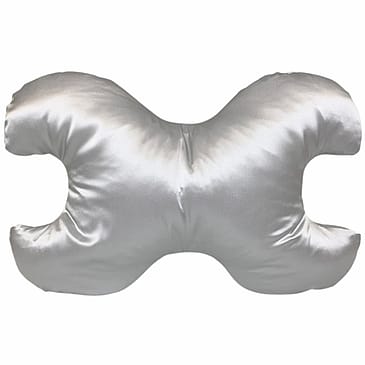 Save My Face Le Grand Stor Pude M. 100% Silkebetræk Silver