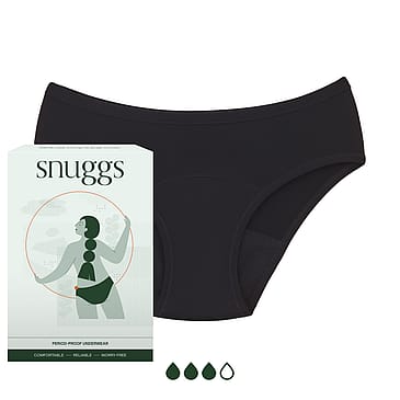 snuggs Classic Heavy Menstruationstrusse Sort M