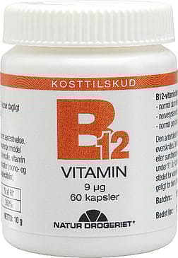 Natur Drogeriet B12 vitamin 9 mcg 60 kaps.