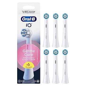 Oral-B iO Gentle Care Børstehoveder Hvid 6 stk