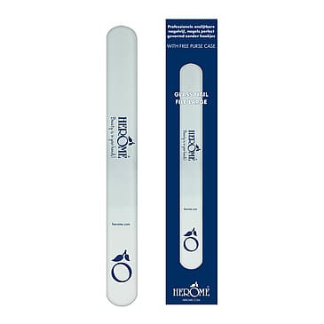 Herôme Neglepleje Glass Nail File Travel Size Mini