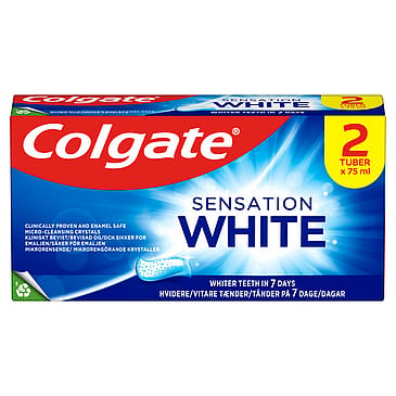 Colgate Tandpasta Sensation White 2x75 ml