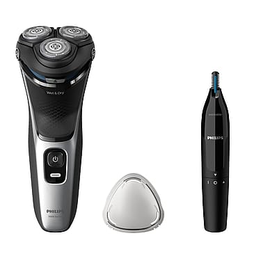 Philips Shaver 3000 inkl. næsehårstrimmer
