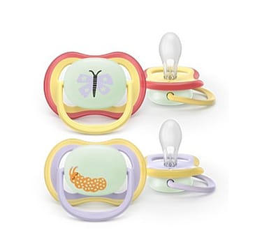 Philips Avent Ultra Air Nighttime Nat sut 0-6 m 2-pak gul/lilla