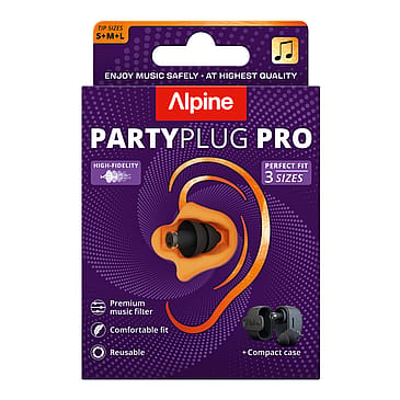 Alpine Hearing Protection PartyPlug Pro Black