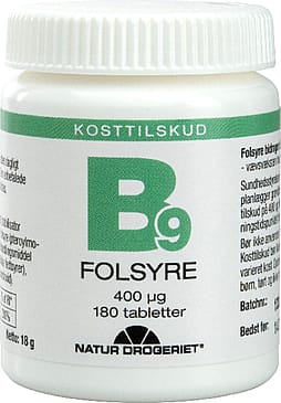 Natur Drogeriet Folsyre B9 180 tabl.