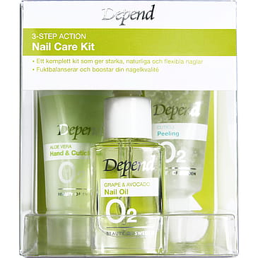 Depend 3-Step Action Nail Care Kit