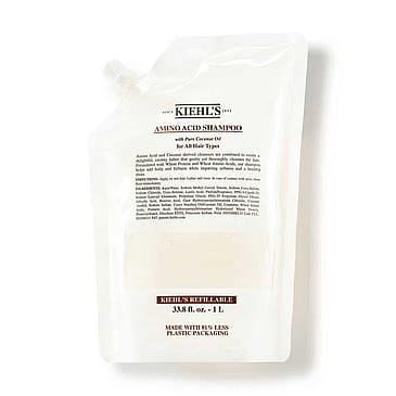 Kiehl’s Amino Acid Shampoo with Pure Coconut Oil Refill Pouch 1000 ml, Refill