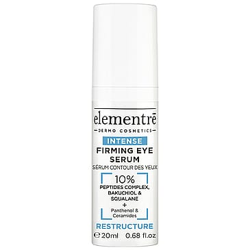 elementrē Firming Eye Serum - 10% Peptides, Bakuchiol, Squalane 20 ml