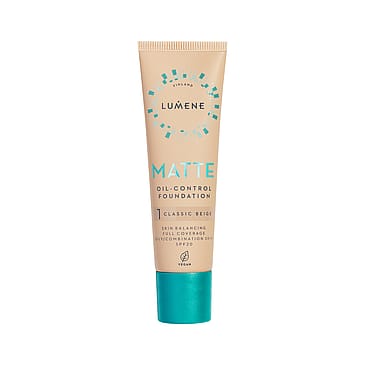 Lumene Matte Oil-Control Foundation SPF20 1 Classic Beige