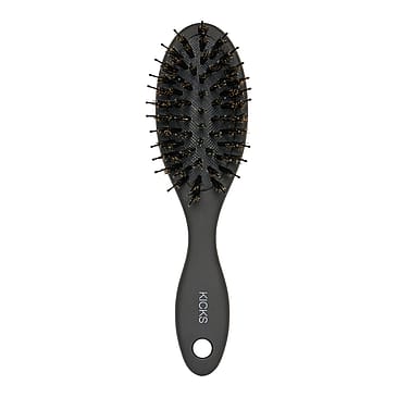 KICKS Beauty Glow Brush Matte Black Travel Size
