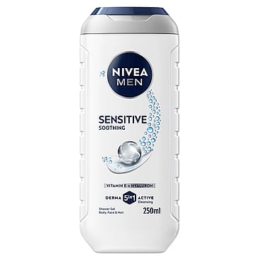 NIVEA Sensitive Shower Gel For Men 252 ml