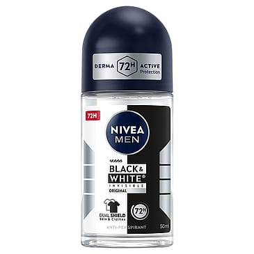 NIVEA Black & White Original Roll On For Men 50 ml