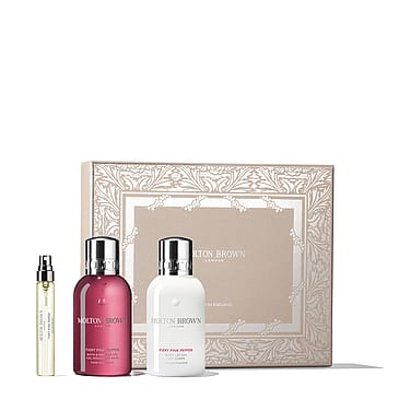 Molton Brown Fiery Pink Pepper Travel Lotion & Bath Gift Box