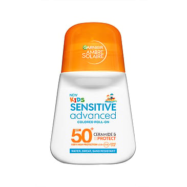 Garnier Ambre Solaire Kids Sensitive Advanced Colored Roll-On SPF50+ 50 ml
