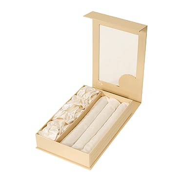 Lenoites Heatless Curling Rods with Caps 3-Pack Set Golden Sand