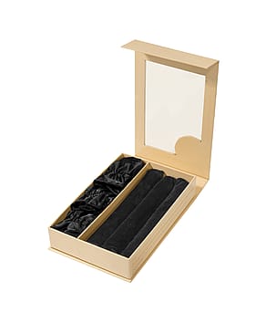 Lenoites Heatless Curling Rods with Caps 3-Pack Set Black