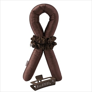 Lenoites Heatless Curls in Mulberry Silk Large Brown