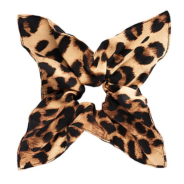 KICKS Beauty Leo Square Hair Scrunchie Brown Brown