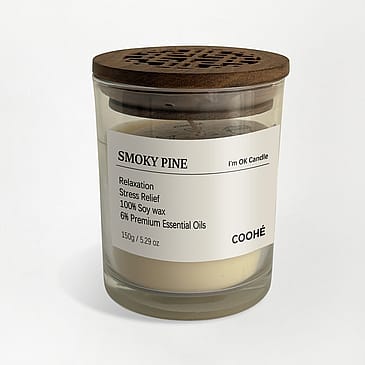 COOHÉ I'm Ok Soy Wax Aroma Candle Smoky Pine 1 pcs