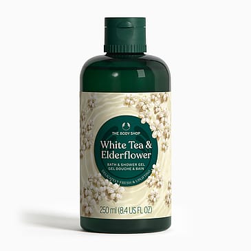 THE BODY SHOP White Tea & Elderflower Bath & Shower Gel 250 ml