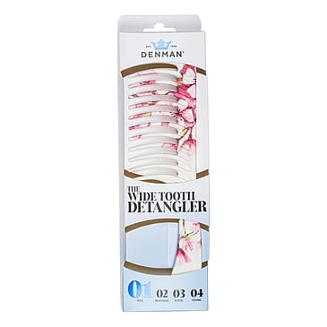 Denman Deluxe D28 Wide Tooth Detangling Comb Cherry Blossom