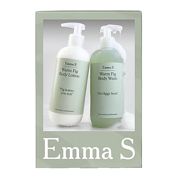 Emma S. Body Christmas Gift Set Emma S. Christmas Gift Set Body 2026 (Warm Fig Body Wash & Body Lotion)