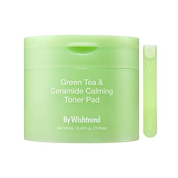 By Wishtrend Green Tea & Ceramide Calming Toner Pad 70 Pads