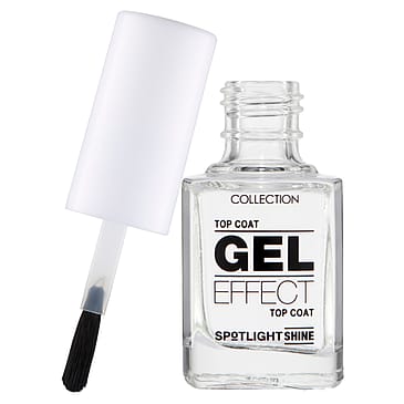 Collection Spot Shine Nail Polish Gel Effect White Out Top Coat