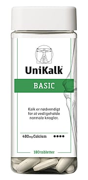 Kalk Formule Køb Basic - Kalk 400 mg 180 tabl. fra Unikalk - Matas